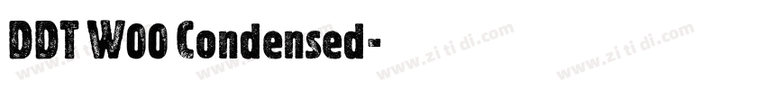 DDT W00 Condensed字体转换